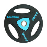 LIVEPRO TRAINING OLYMPIC URETHANE TRIP GRIP PLATE PAIR LP8020 - Afrofit GymStore