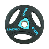 LIVEPRO TRAINING OLYMPIC URETHANE TRIP GRIP PLATE PAIR LP8020