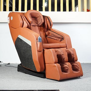 AM19563 Professional Commercial Massage Chair Leather Full Body with TotalBody Pro Comfort Black & Red