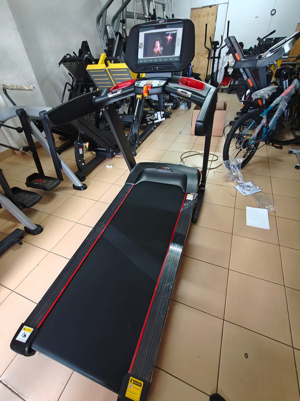 Merc V6 Semi commercial Treadmill 20km/h 18% Incline 4.0HP Android Touch - Afrofit GymStore