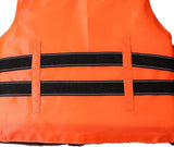Multi Colored (Orange/Green) Life Vest Jacket Buoyancy Max Weight 100kg Chest 110cm - Afrofit GymStore