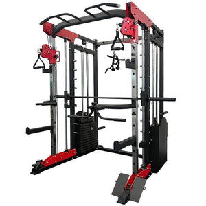 Multi - Functional Doube Weight Stack Smith Super Rack Machine - Afrofit GymStore