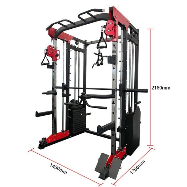 Multi - Functional Doube Weight Stack Smith Super Rack Machine - Afrofit GymStore