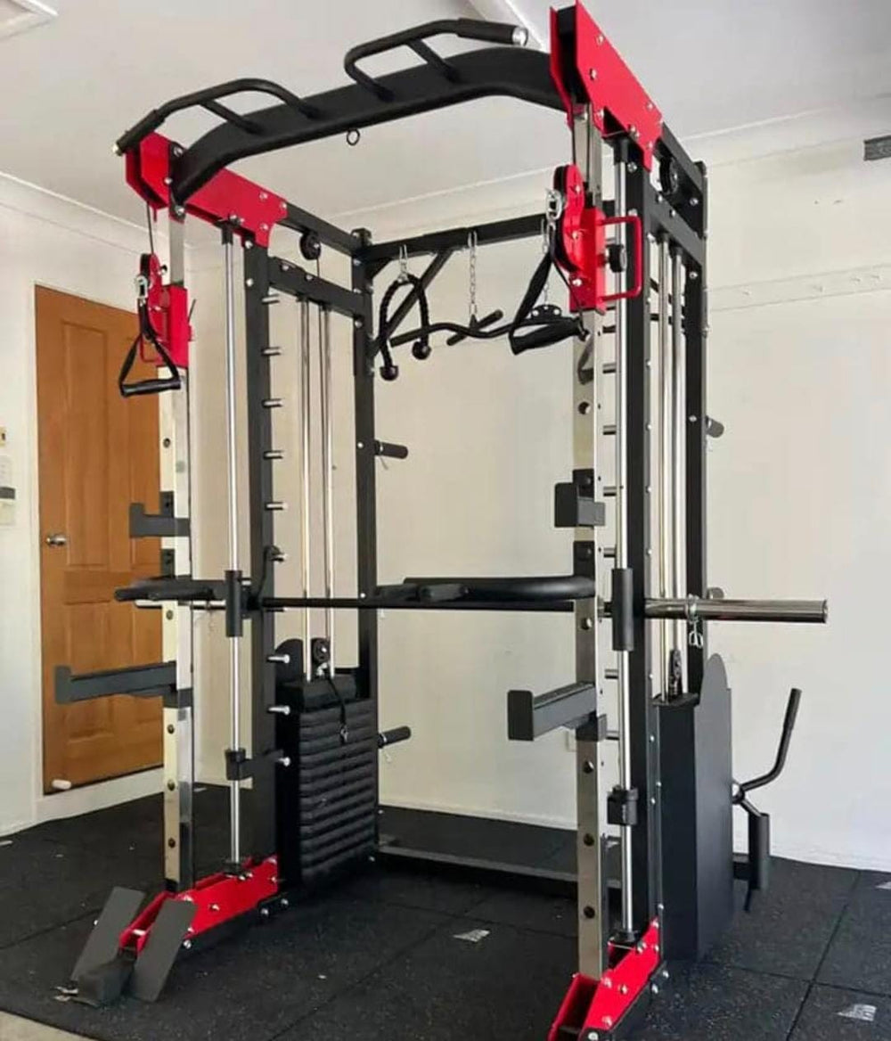 Multi - Functional Doube Weight Stack Smith Super Rack Machine - Afrofit GymStore