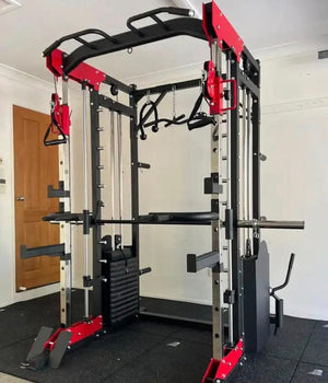 Multi - Functional Doube Weight Stack Smith Super Rack Machine - Afrofit GymStore
