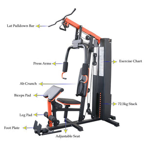 Multi Functional Single Station Home Multi Gym - Afrofit GymStore