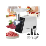 okany 2500W Home And Butchery Stainless Steel Meat Grinder Mincer Sausage Stuffer, Stainless Steel Blade And Plates And 1 Sausage Maker - Afrofit GymStore