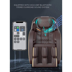 OKINAWA LUXURY ZERO GRAVITY MASSAGE CHAIR WITH BLUETOOTH MUSIC FUNCTION - Afrofit GymStore