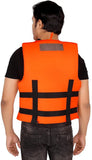 Orange Life save Vest Free Size Swimming Jacket Max Weight 100kg Max Chest 110cm - Afrofit GymStore