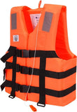 Orange Life save Vest Free Size Swimming Jacket Max Weight 100kg Max Chest 110cm - Afrofit GymStore