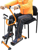 Pedal Elliptical Bike Exerciser, Hand Arm Knee and Leg Exercise Machine, Height-Adjustable - Afrofit GymStore