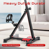 Pedal Exerciser, Hand Arm Knee and Leg Exercise Machine for Seniors, Height-Adjustable, with LCD Display and Foot Massage Roller - Afrofit GymStore