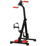Pedal Exerciser, Hand Arm Knee and Leg Exercise Machine for Seniors, Height-Adjustable, with LCD Display and Foot Massage Roller - Afrofit GymStore