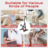 Pedal Exerciser, Hand Arm Knee and Leg Exercise Machine for Seniors, Height-Adjustable, with LCD Display and Foot Massage Roller - Afrofit GymStore