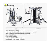 PJ ACTIVE Five Station Commercial Multi Gym with Leg Press - Afrofit GymStore
