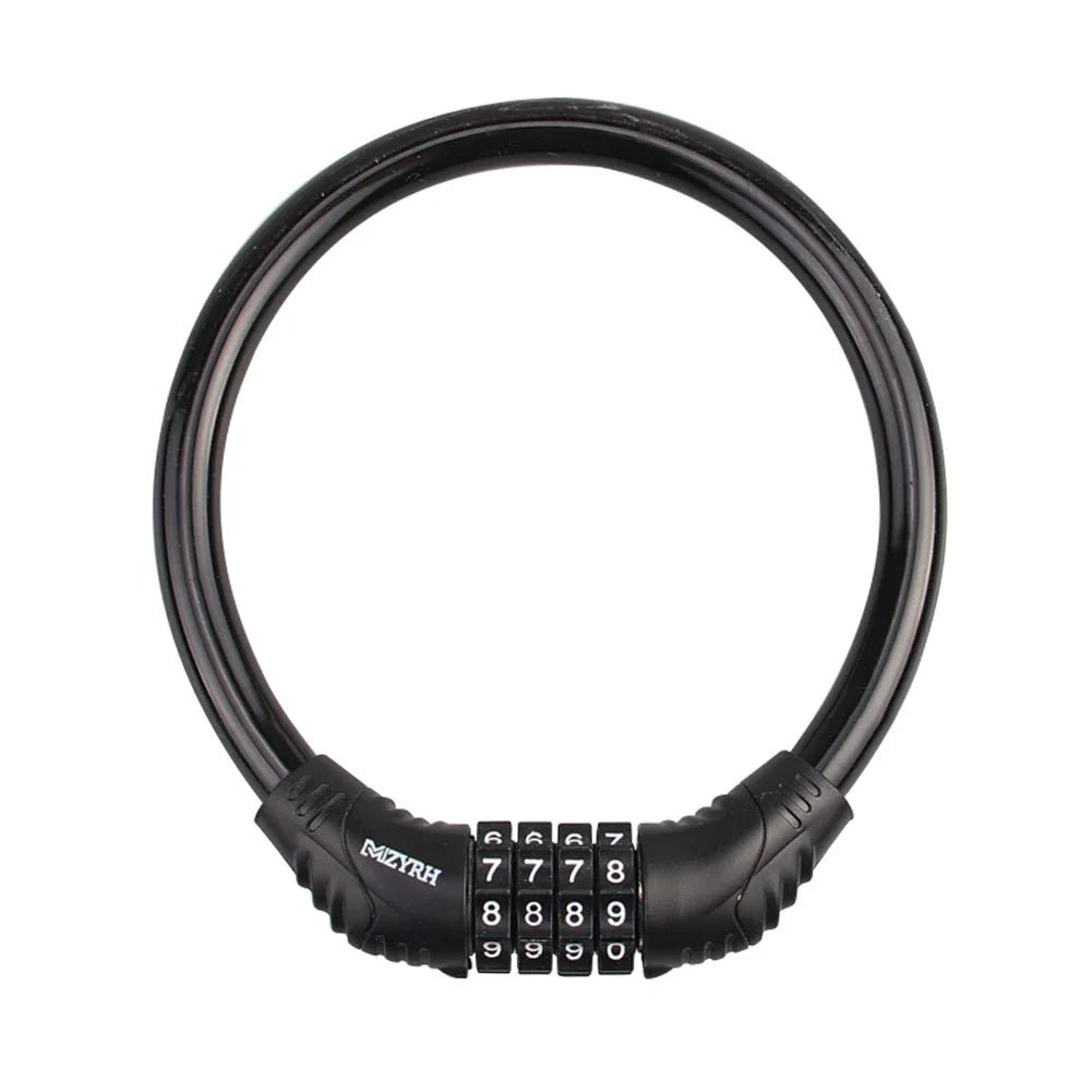 Portable Digital 4 - digit Combination Cable Bike Bicycle Lock - Afrofit GymStore
