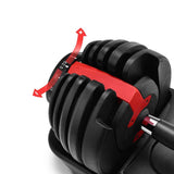 Premium 24kg Adjustable Dumbbell. Price is per 1 dumbbell set not sold in pairs - Afrofit GymStore