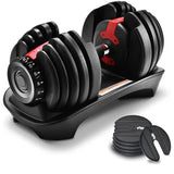 Premium 24kg Adjustable Dumbbell. Price is per 1 dumbbell set not sold in pairs - Afrofit GymStore