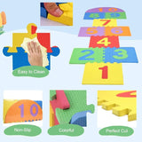 Puzzle Foam Mats Interlocking Tiles Non-Toxic EVA Puzzle Foam Playmat, Slip Resistant Mat Suitable in Indoor & Outdoor Sensory, Memory Play mat for Kids - Afrofit GymStore
