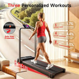 RHYTHM FUN Walking Pad with Incline, Handle Bar, APP, Portable Folding Walking Pad 8km/h Speed - Afrofit GymStore