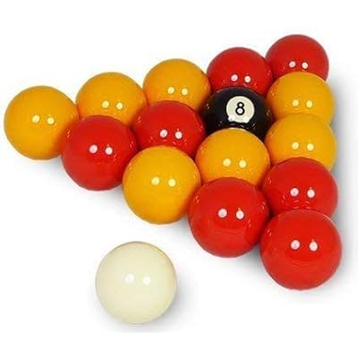 Pool Yable Balls Plain Set. Red/Yellow