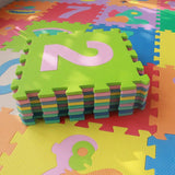 EVA Puzzle Foam Mat, Play Puzzle Mat, Numbers 1 to 10 Flooring Play Mat, Educational Toy, Toddler Soft, Kids Puzzle Mat | 30x30cm