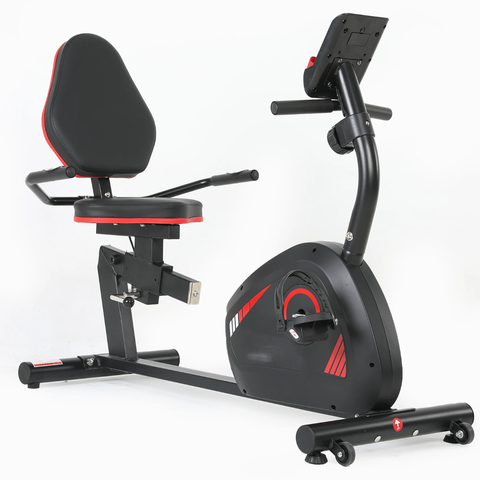Domestic Home Fitness Exercise Recumbent Bike with Adjustable Magnetic Resistance