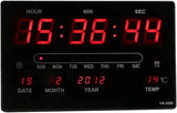 Digital Clock Large Size Gym Hospital Mall High Brightness with Thermometer Date