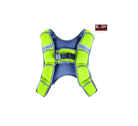 Body Sculpture Vest weighted Pocker Adjustable Unisex Adult, Green/Grey)