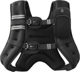 Weight Vest with Reflective Stripe for Strength Training, Running, Fitness, Muscle Building, Weight Loss, Weightlifting