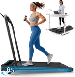 MERACH T19 Walking Pad Treadmill with Auto 6% Incline, 12km/h, 3HP, Easy Store, LED Screen, Smart APP
