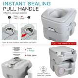 20L Portable Camping Mobile Toilet with Carry Handle Sealing