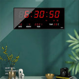 Digital Clock Large Size Gym Hospital Mall High Brightness with Thermometer Date