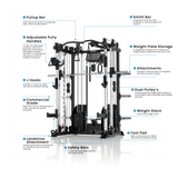 Insight Fitness Multi Function Gym with Smith Double Stack Machine - C5