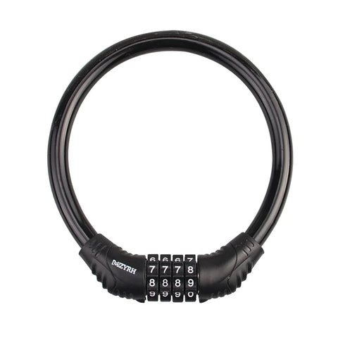 Portable Digital 4-digit Combination Cable Bike Bicycle Lock
