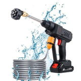 Cordless High-Pressure Car Washer Wireless Car Wash Spray Gun Machine with Portable Lithium Battery