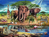 Frank in Africa Wildlife Jigsaw Puzzle for Kids and Adults