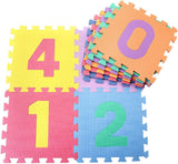 EVA Puzzle Foam Mat, Play Puzzle Mat, Numbers 1 to 10 Flooring Play Mat, Educational Toy, Toddler Soft, Kids Puzzle Mat | 30x30cm