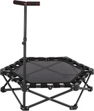 Rebounder Trampoline for Indoor & Outdoor Fitness, Foldable & Compact, Quiet Elastic