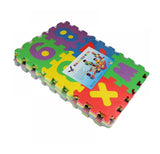 Mini Steps EVA Soft Foam Alphabet and Numbers - Kids Floor Puzzle Play Mat, Safe & Non-Toxic | 36pcs, 14 x 140.6cm