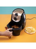 Krypton Air Fryer with Rapid Air Circulation, 3.5L Capacity, 1500W, Adjustable Temperature, Rose Gold/Black