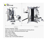 PJ ACTIVE Five Station Commercial Multi Gym with Leg Press