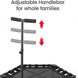 Rebounder Trampoline for Indoor & Outdoor Fitness, Foldable & Compact, Quiet Elastic