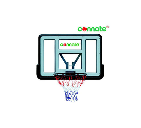 Connate Basketball Backboard + Rim + Net wall mounted set 44" S007