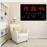 Digital Clock Large Size Gym Hospital Mall High Brightness with Thermometer Date