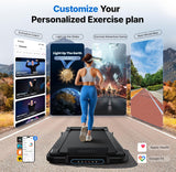 MERACH T19 Walking Pad Treadmill with Auto 6% Incline, 12km/h, 3HP, Easy Store, LED Screen, Smart APP