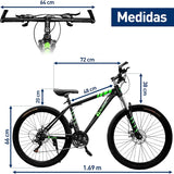 Bluelander Mountain Bike, 29 Bicycle, Steel Frame Mountain Bike, 21 Speed, Adult, Double Brake, Aluminium Rims