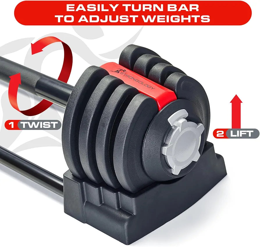 24KG ELEMENT SET Sectorized Adjustable Smart Barbell Dumbbell Kettlebell set