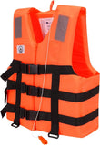 Orange Life save Vest Free Size Swimming Jacket Max Weight 100kg Max Chest 110cm