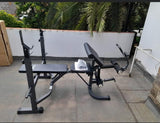 Crystal Adjustable Fitness Weight Bench - Weights Sold Seperately